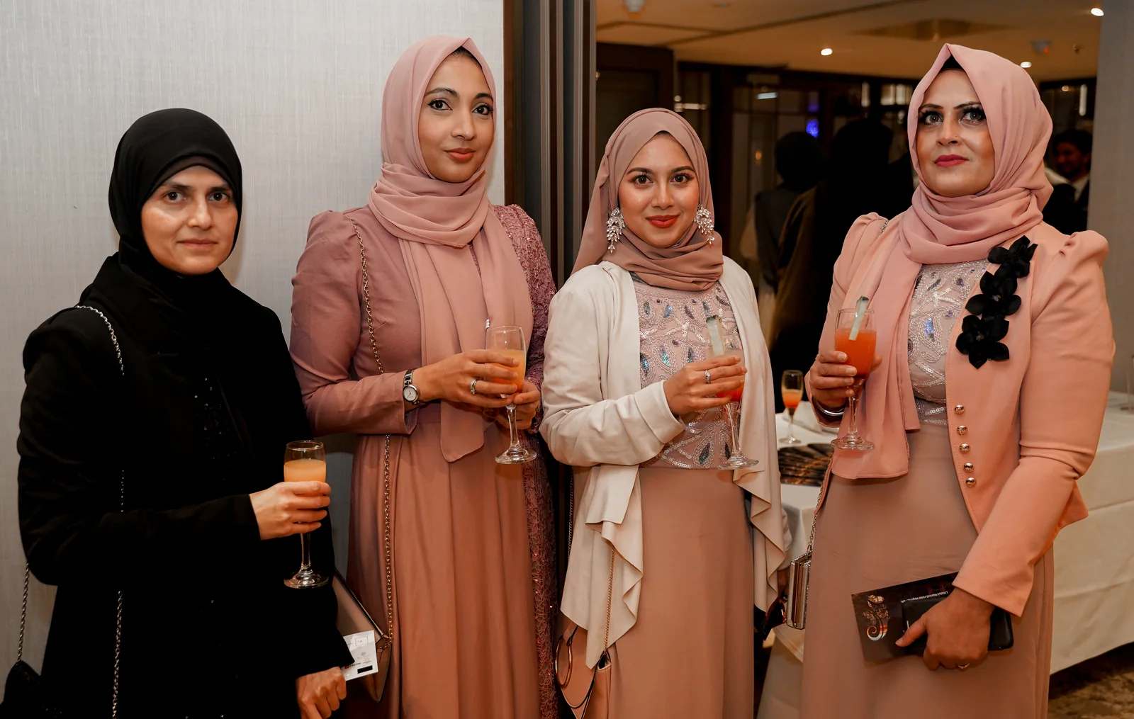 Guests at the drinks reception